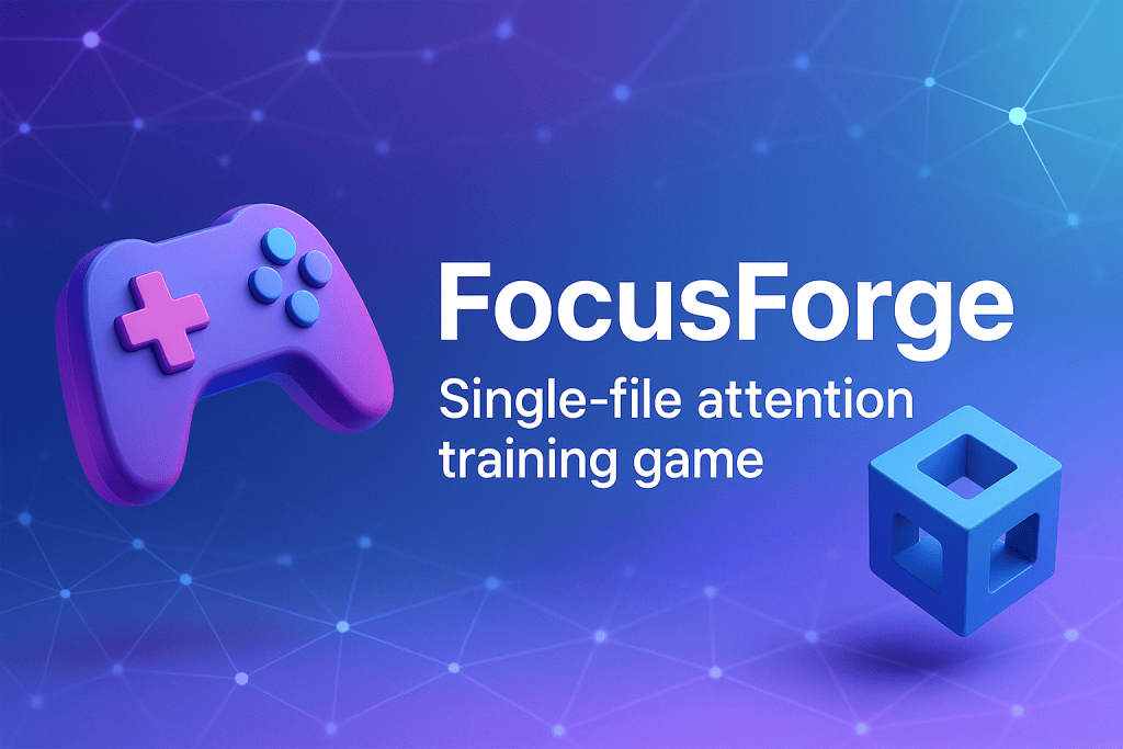 FocusForge: Single-file attention training game, Master prompt and ...