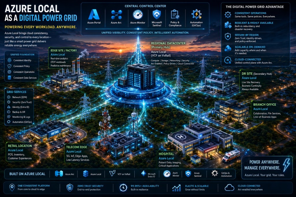 Azure Local as a Digital Power Grid: A Practical Architecture for Distributed Infrastructure Azure Local as a Digital Power Grid: A Practical Architecture for Distributed Infrastructure
