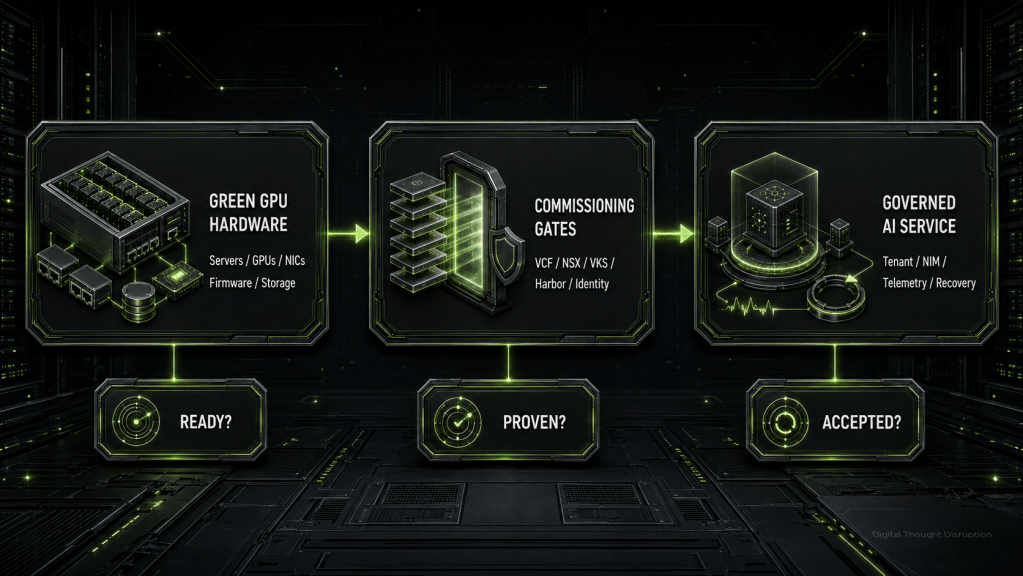 Green Hardware Does Not Mean a Ready AI Platform: Commissioning VCF Private AI Services Green Hardware Does Not Mean a Ready AI Platform: Commissioning VCF Private AI Services