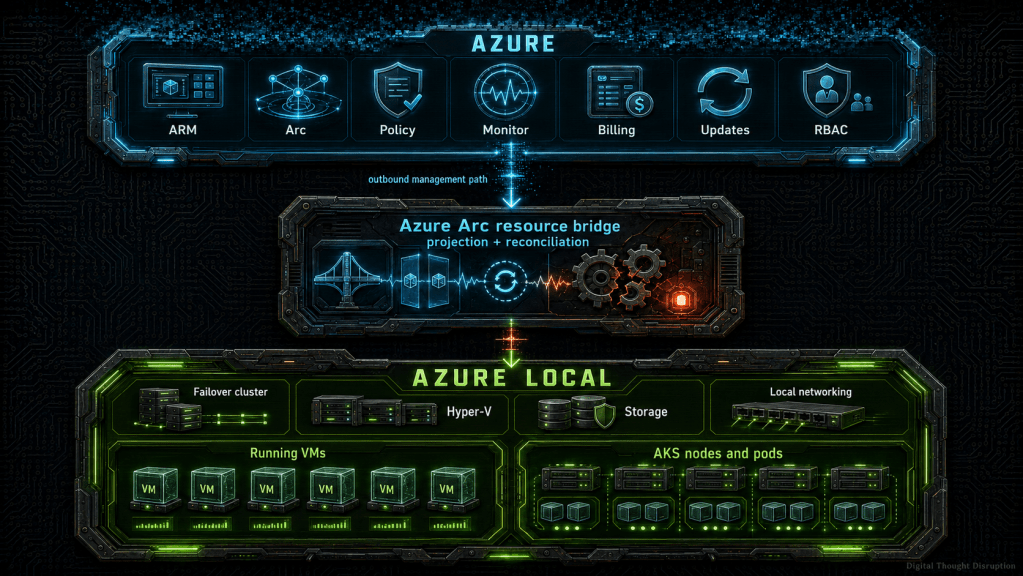 What Fails When Azure Local Loses Azure? Arc Resource Bridge, Connectivity, Updates, and Recovery Boundaries What Fails When Azure Local Loses Azure? Arc Resource Bridge, Connectivity, Updates, and Recovery Boundaries
