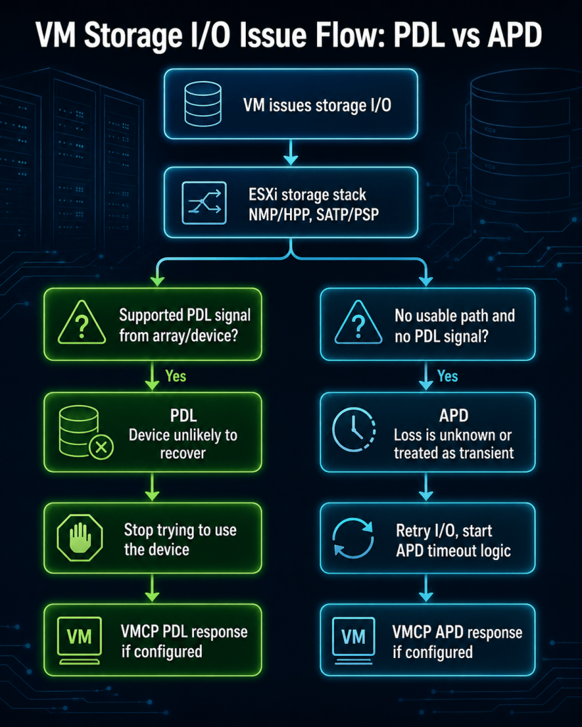 PDL vs APD: The Storage Failure Model Every vSphere Operator Needs PDL vs APD: The Storage Failure Model Every vSphere Operator Needs
